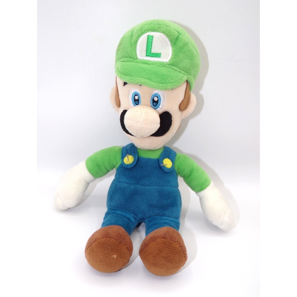 Nintendo Super Mario Luigi Plush Toy 9" Stuffed Figure – Official Licensed